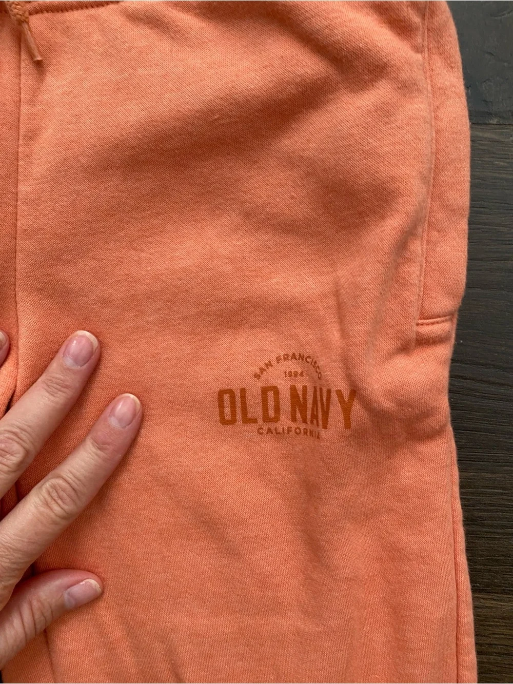 Old Navy Girls Cozy Coral Sweatpants Elastic Cuff Size 8